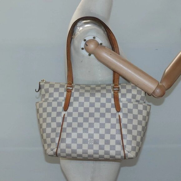 LOUIS VUITTON Damier Azur Totally PM Tote Bag N51261 LV Auth PP514 - Picture 14 of 16